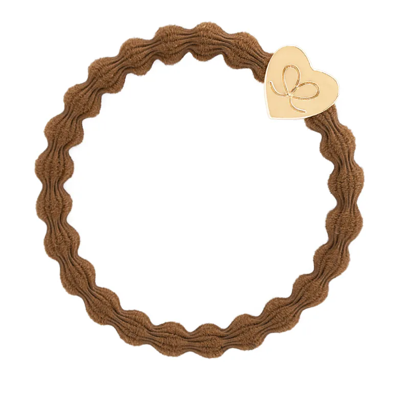 By Eloise London Gold Heart Gumka do włosów kolor Hazle Brown