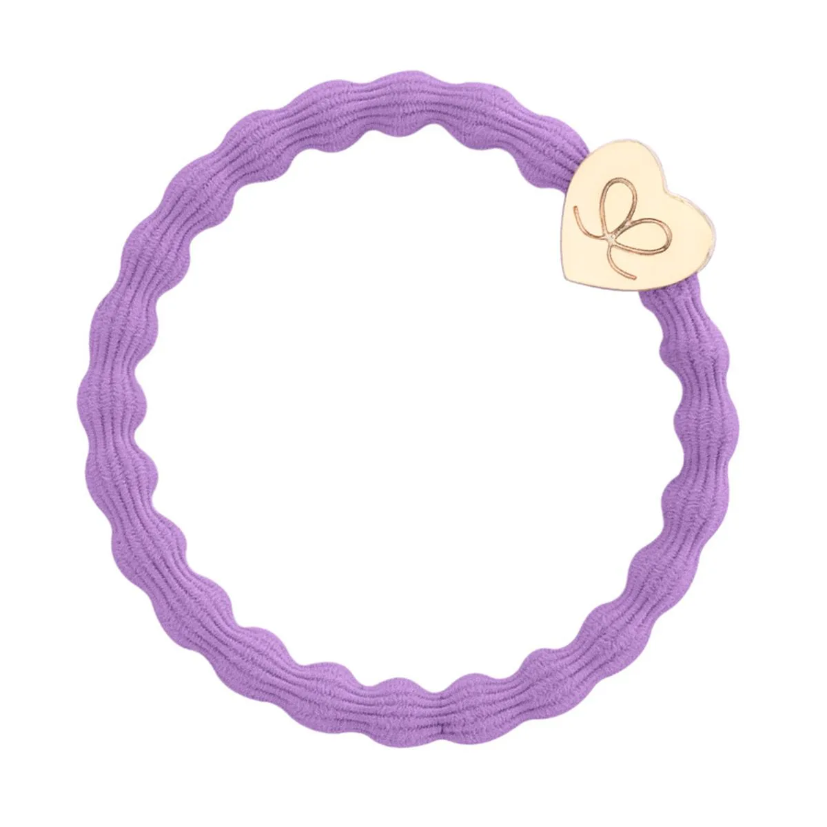 By Eloise London Gold Heart Gumka do włosów kolor Lilac