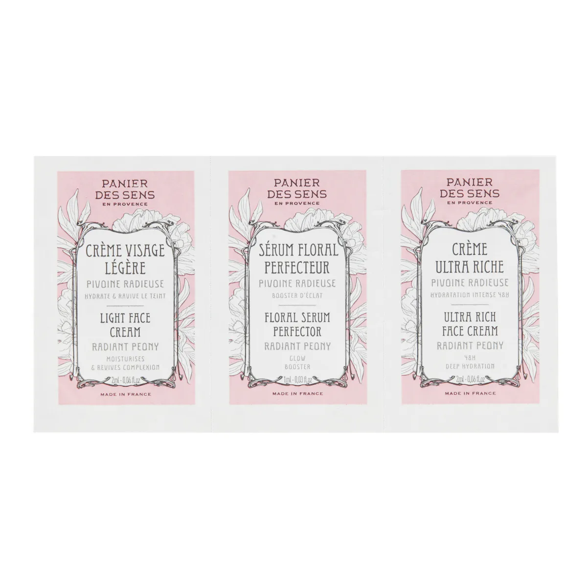 Panier des Sens Radiant Peony Skin Sample Trio