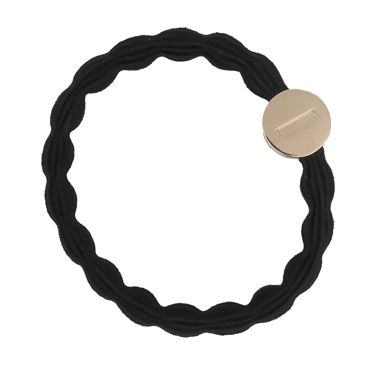 By Eloise London Letter Charms Gold Gumka do włosów kolor I Black