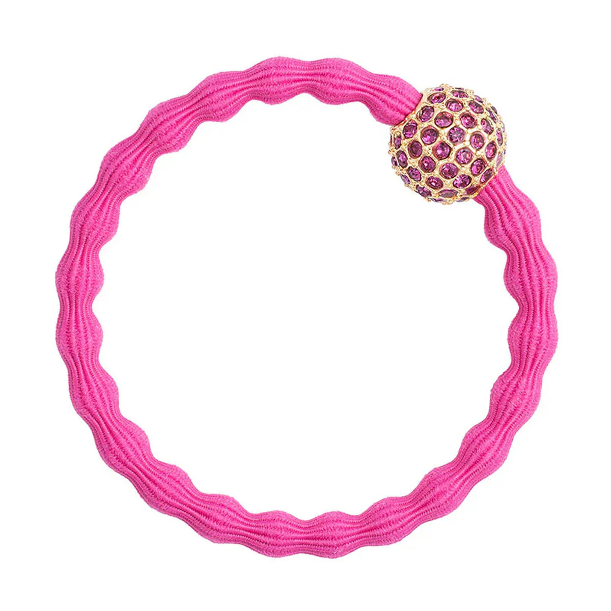 By Eloise London Bling Charms Disco Ball Gumka do włosów kolor Fuchsia
