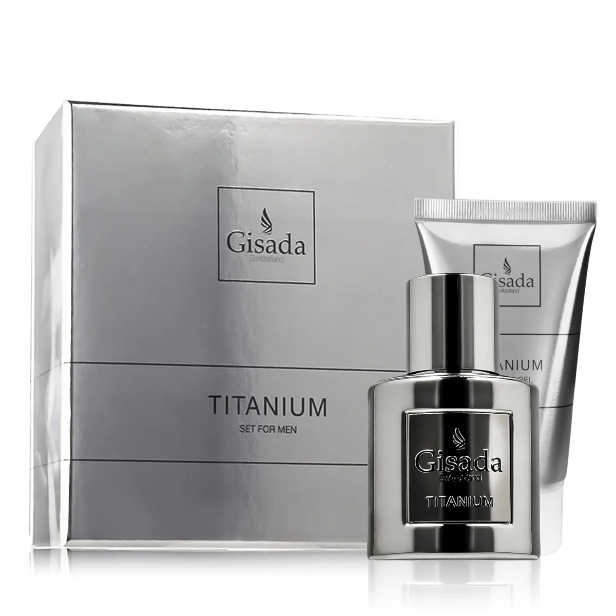 Gisada Titanium zestaw Woda perfumowana 50 ml + Żel pod prysznic 100 ml