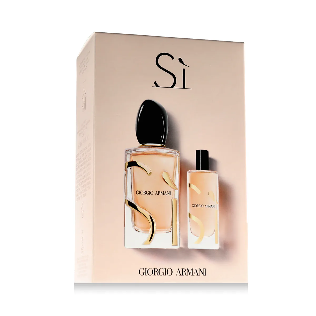 Giorgio Armani Sì zestaw Woda perfumowana 100 ml + Woda perfumowana 15 ml opcja Light Pink Cover