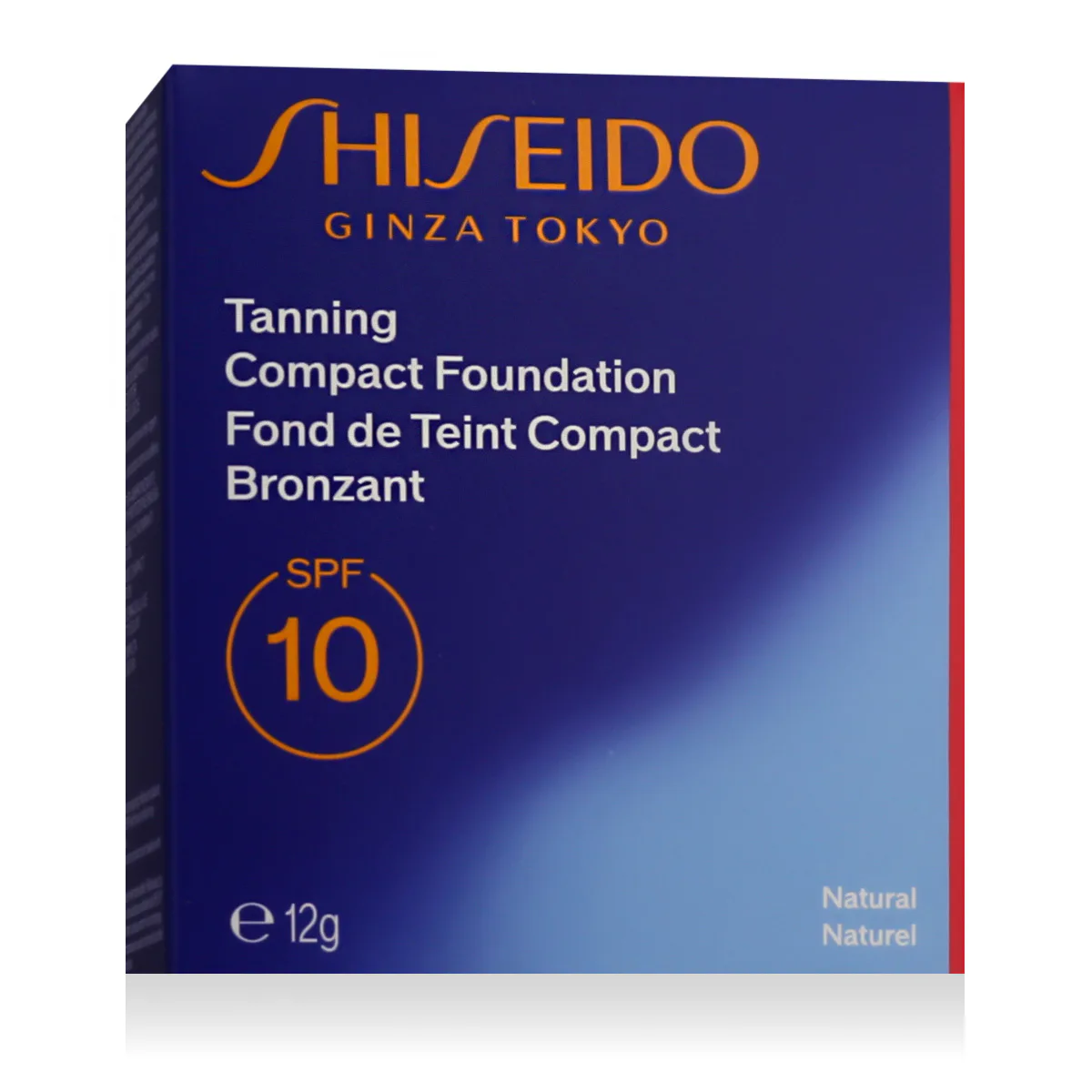Shiseido Sun Protection Tanning Compact Foundation SPF10 Podkład 12 g odcień Natural