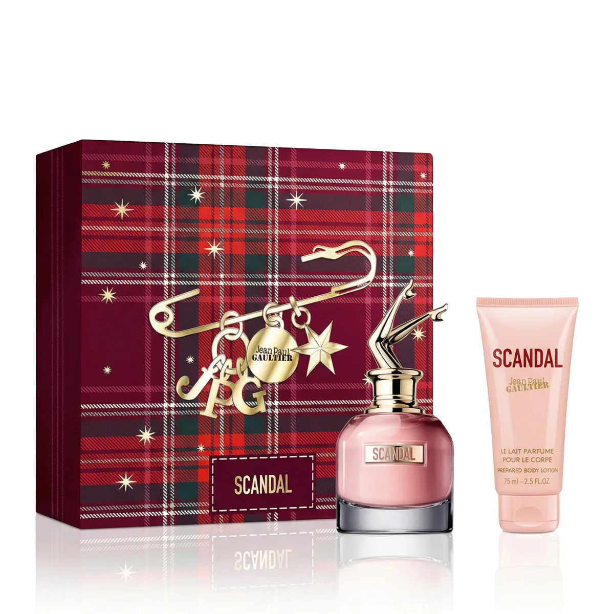 Jean Paul Gaultier Scandal zestaw Woda perfumowana 50 ml + Mleczko do ciała 75 ml opcja Świąteczne opakowanie