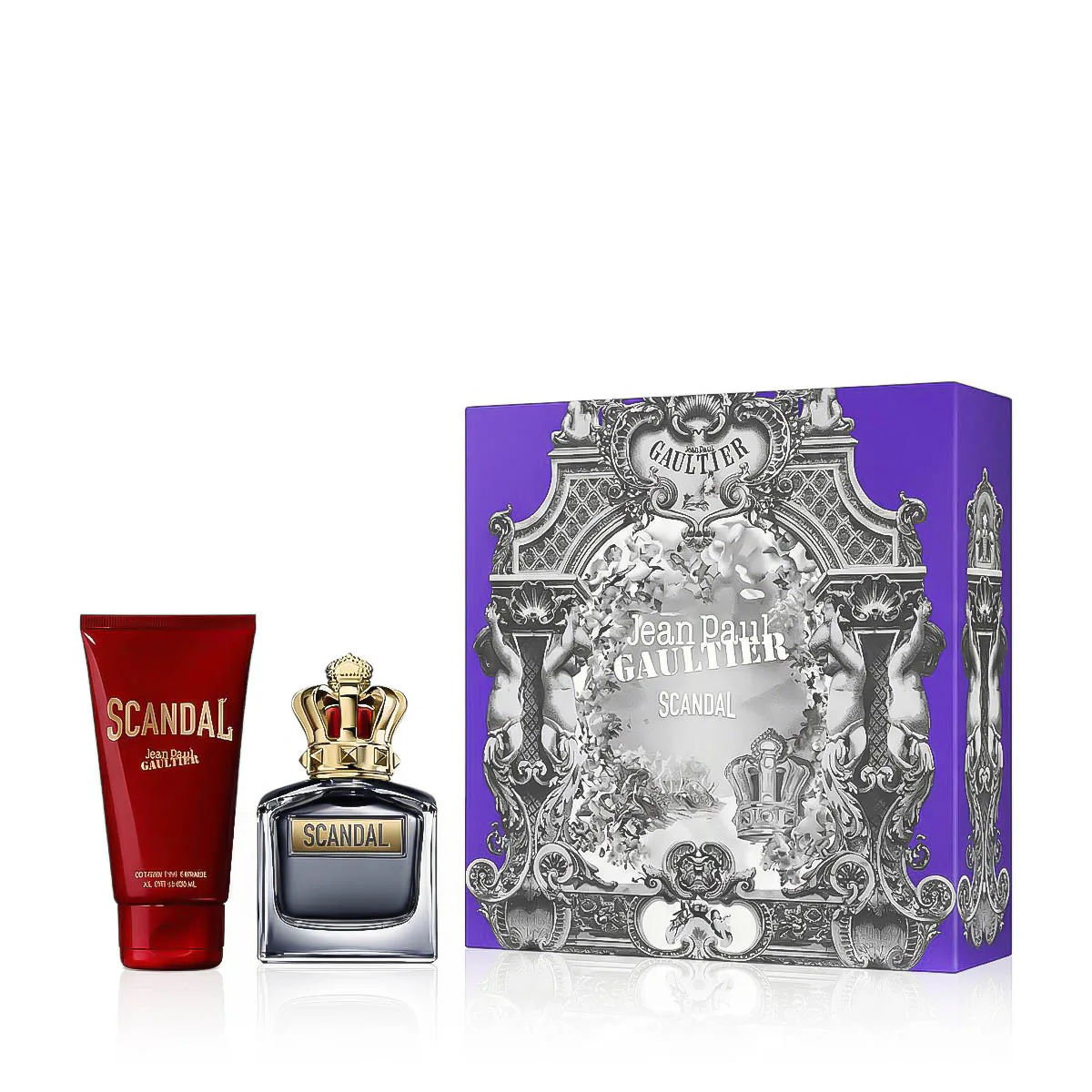 Jean Paul Gaultier Scandal Pour Homme zestaw dla mężczyzn Woda toaletowa 50 ml + Żel pod prysznic 75 opcja Opakowanie Scandal Extravagance