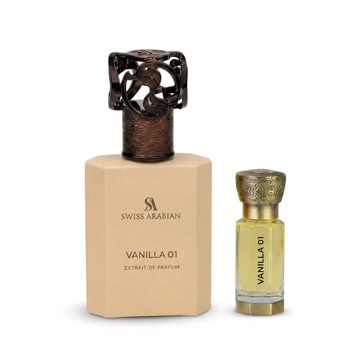 Swiss Arabian Vanilla 01 zestaw Ekstrakt perfum 50 ml + Olejek perfumowany 12 ml