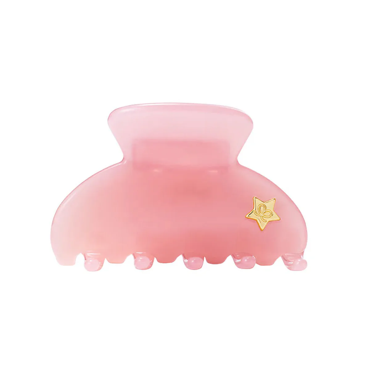 By Eloise Medium Hair Claw Gold Star Blush