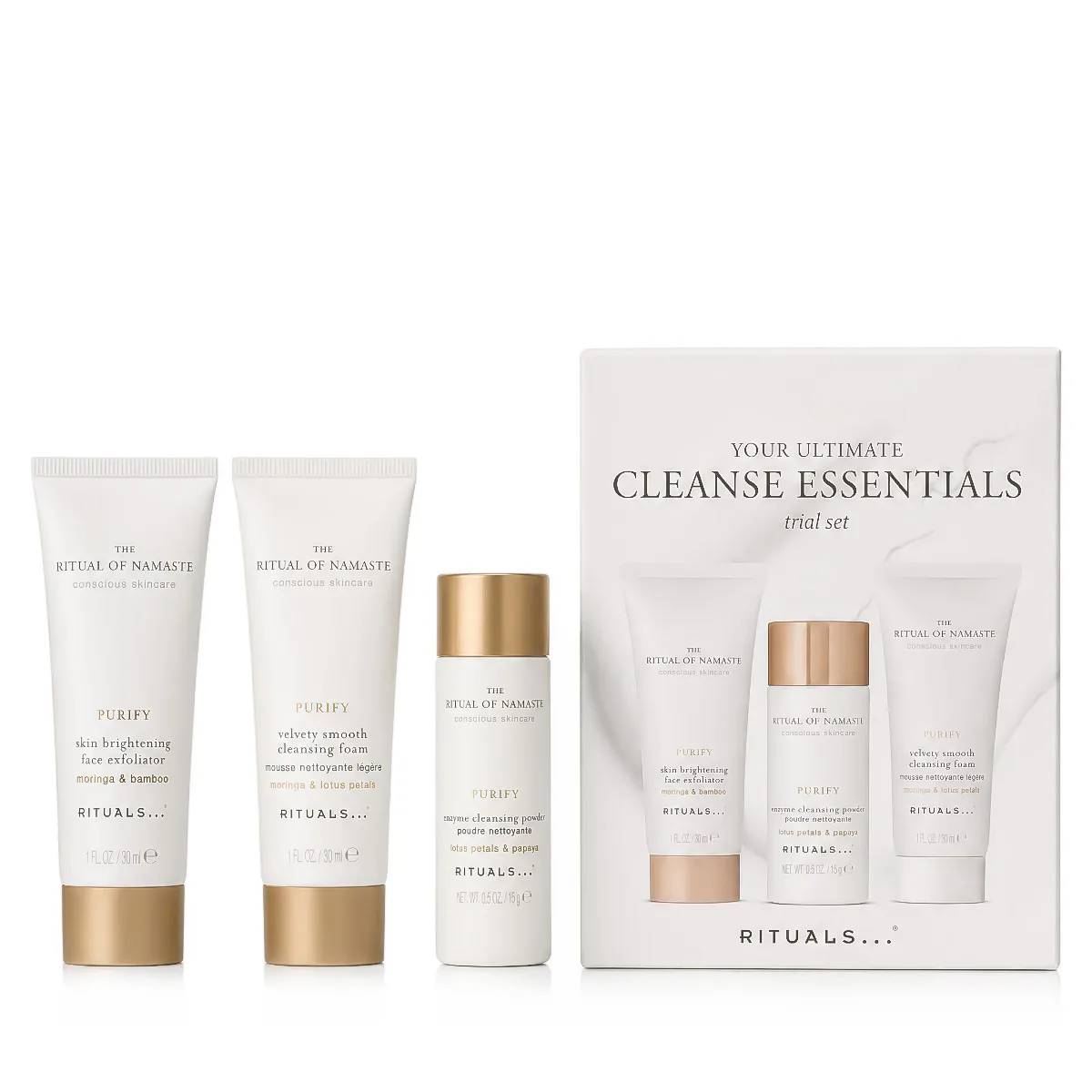 Rituals The Ritual Of Namaste Your Ultimate Cleanse Essentials Trial Set