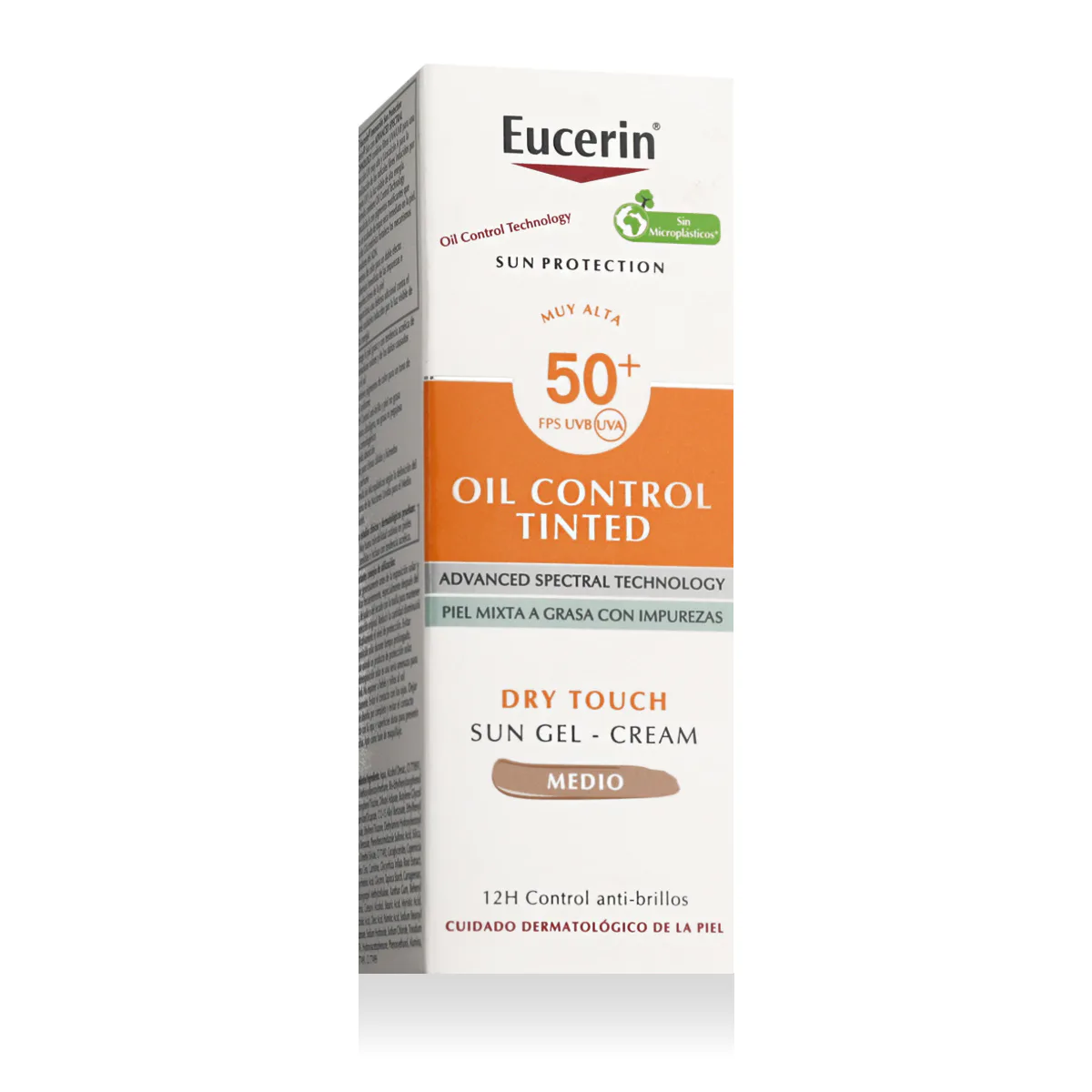 Eucerin Sun Protection Oil Control Tinted Sun Gel-Cream SPF 50+ 50 ml odcień Medium