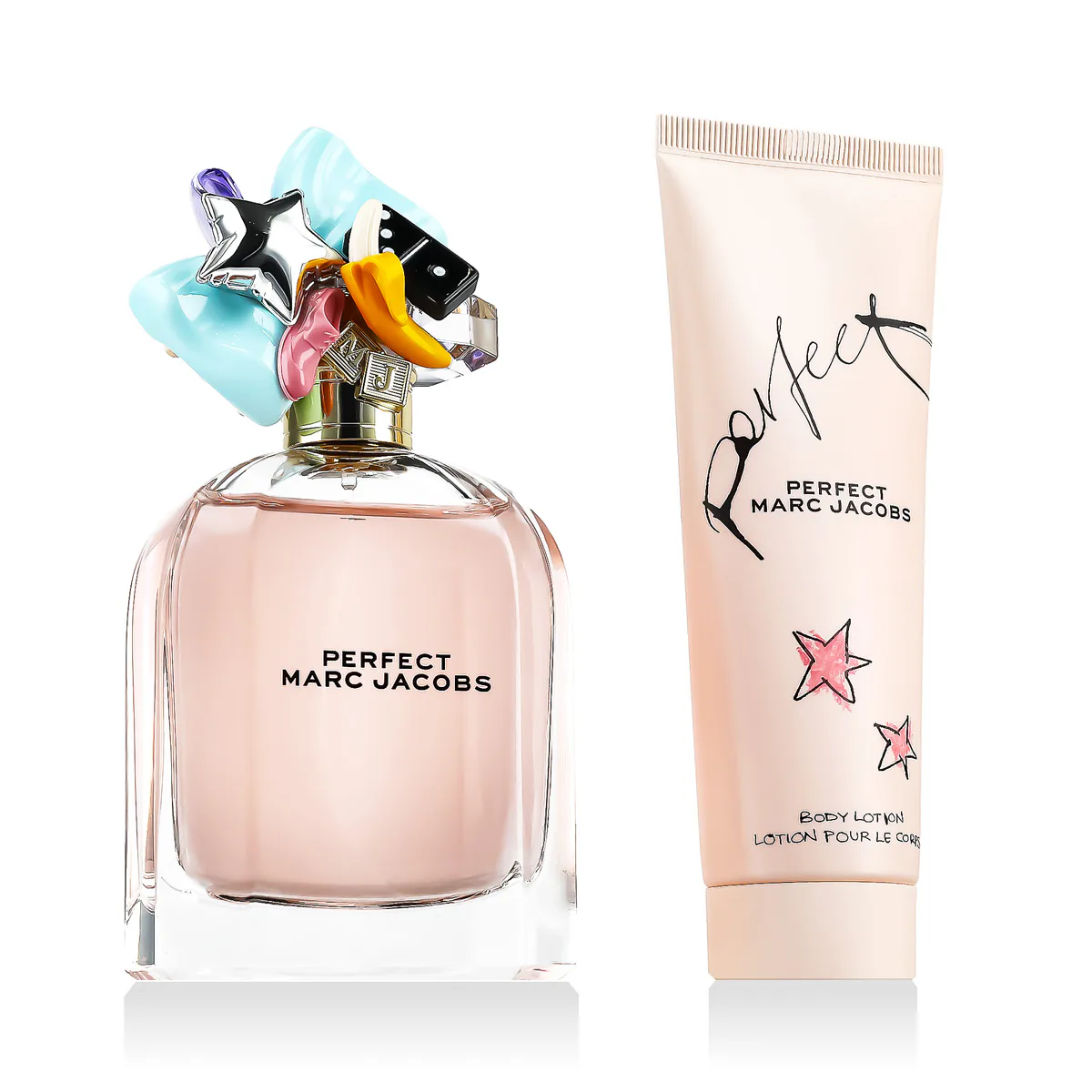 Marc Jacobs Perfect zestaw Woda perfumowana 100 ml + Mleczko do ciała 75 ml opcja Travel Exclusive, stare opakowanie