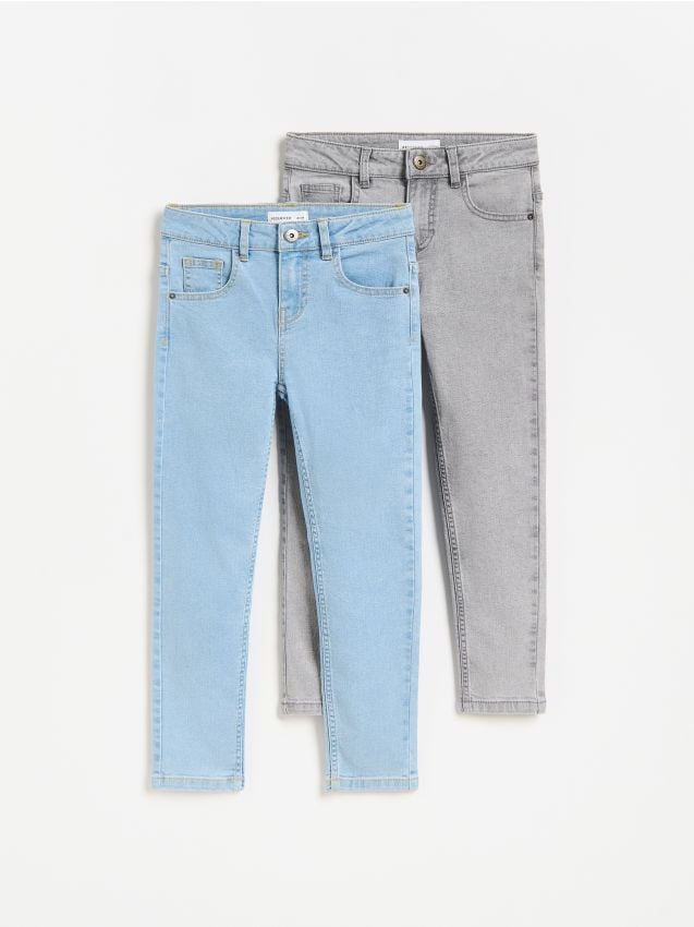 Reserved - Jeansy slim 2 pack - niebieski