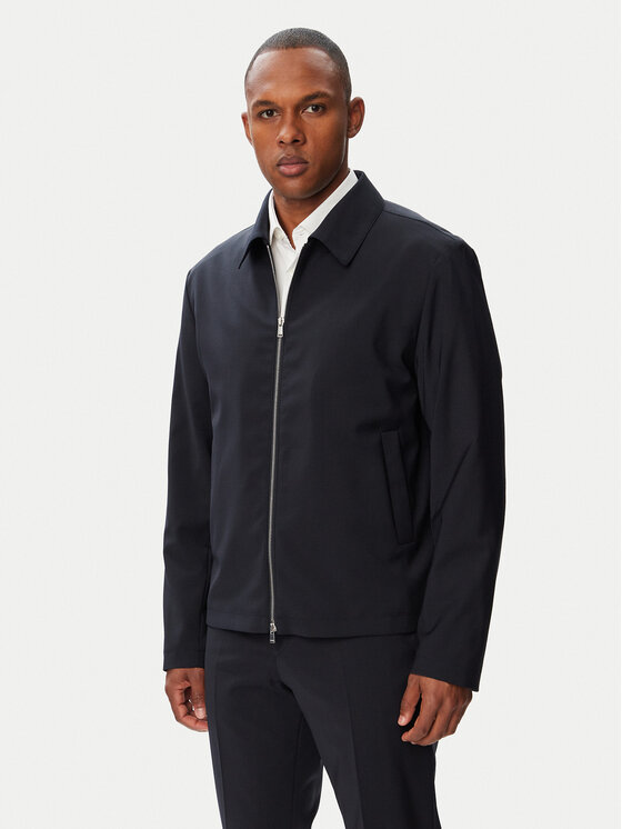 BOSS Marynarka H-Hanry 50567500 Granatowy Slim Fit