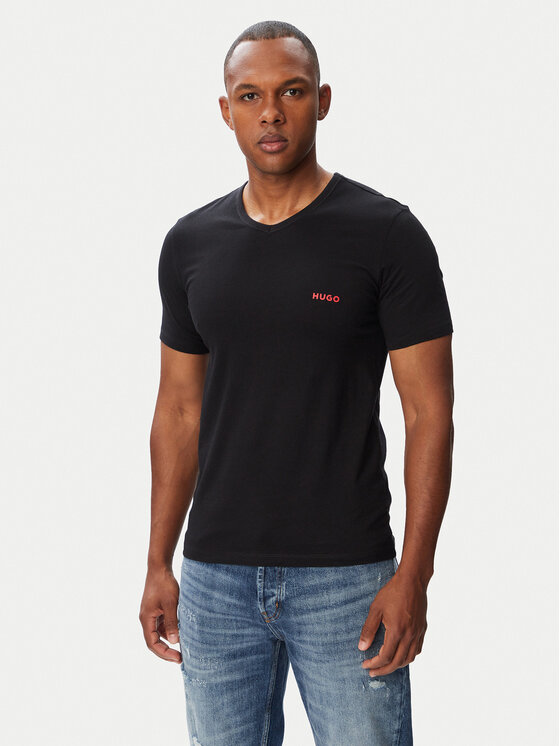 HUGO Komplet t-shirtów 50566316 Czarny Regular Fit