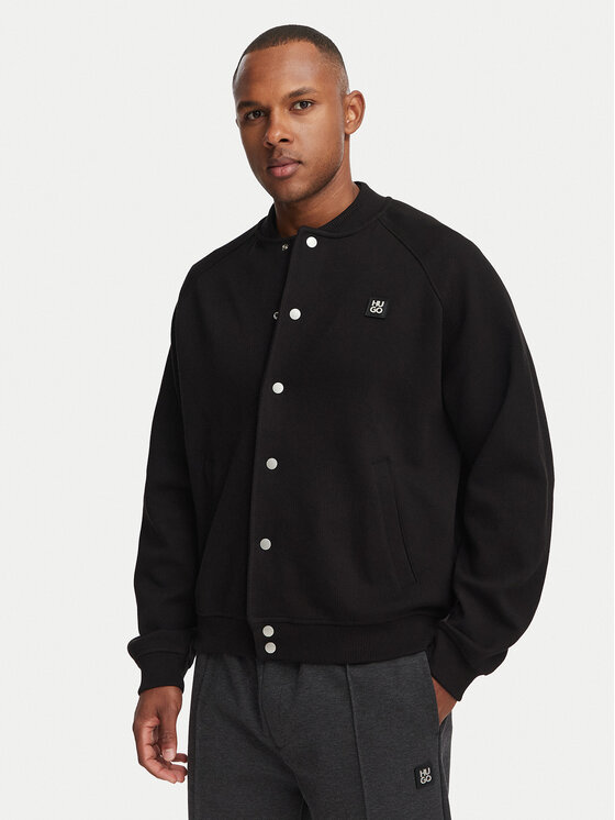 HUGO Kurtka bomber Dabin 50563037 Czarny Oversize