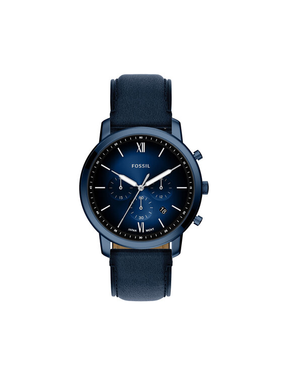 Fossil Zegarek Neutra FS6168 Granatowy