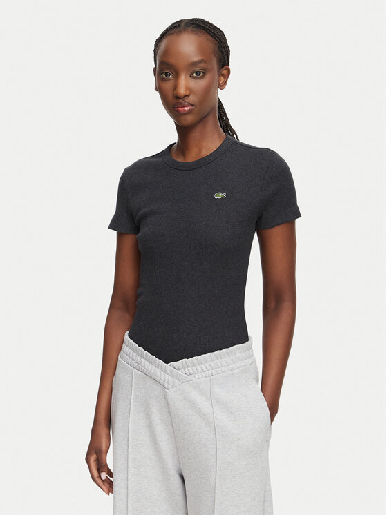 Lacoste T-Shirt TF5538 Czarny Regular Fit