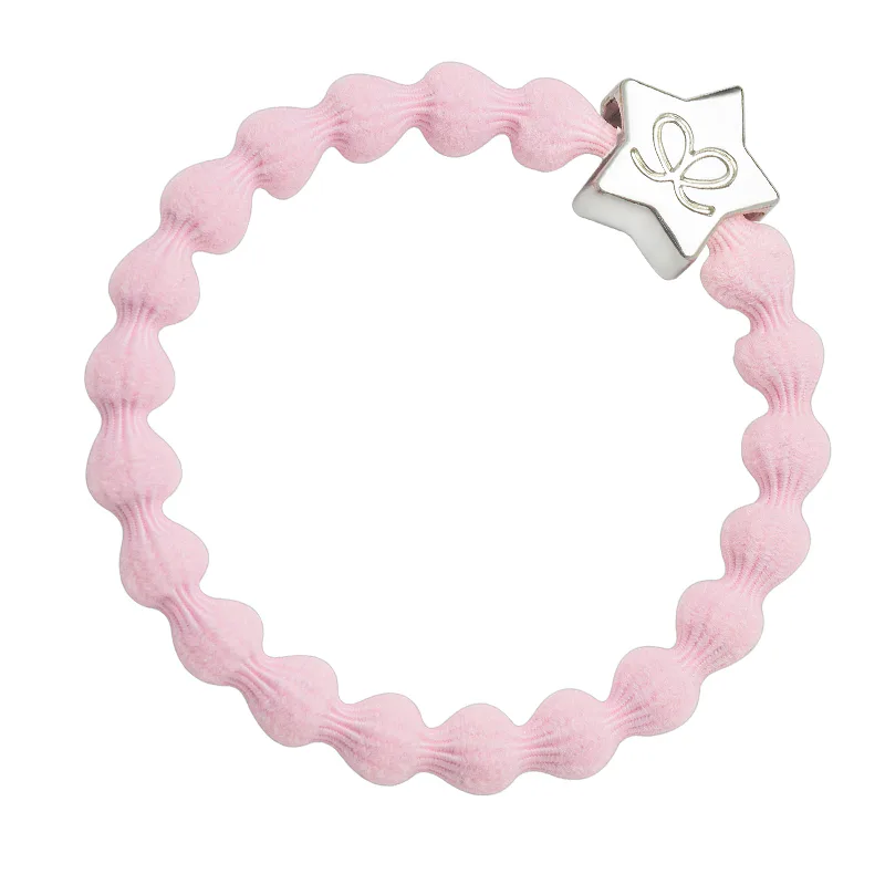 By Eloise London Silver Star Gumka do włosów dla kobiet kolor Soft Pink
