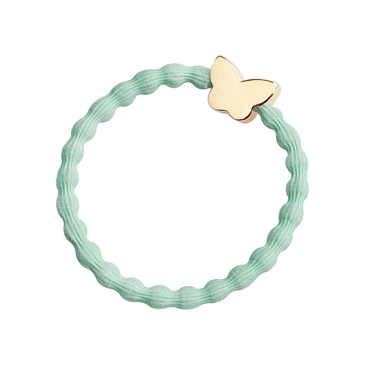 By Eloise London Gold Butterfly Gumka do włosów dla kobiet kolor Mint