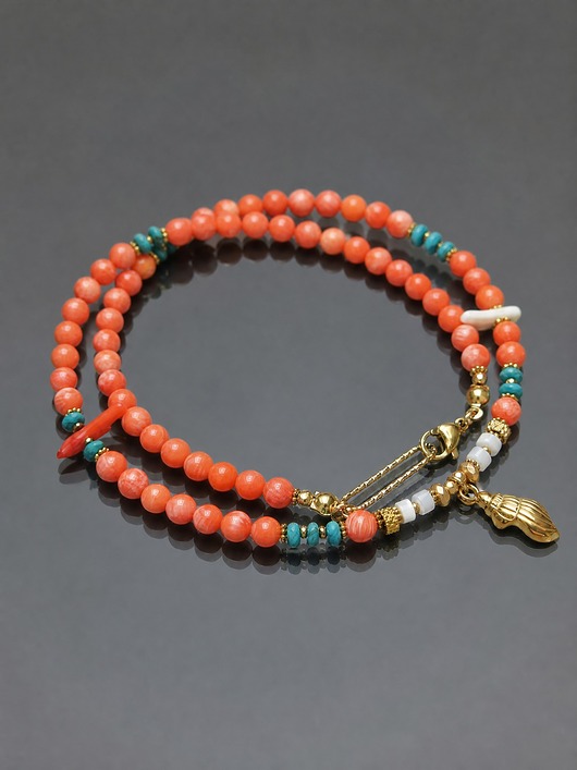 Sea collection - Koral orange vol. 4 /choker/ 26.01.26