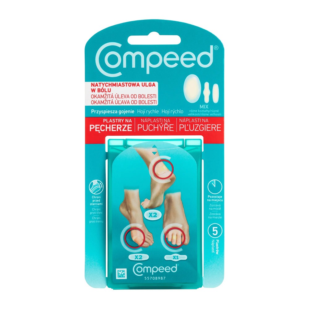 COMPEED Johnson Plastry na pęcherze mix (5 sztuk)