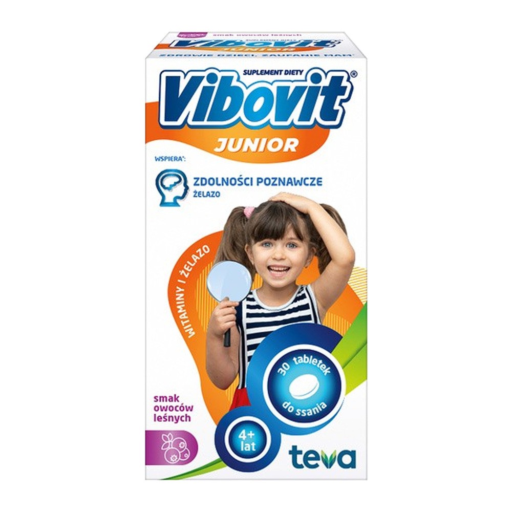 Teva Vibovit Junior Witaminy + Żelazo 30 szt.