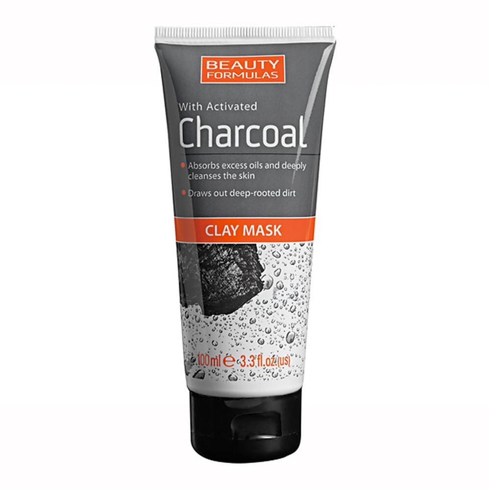 APS IMPORT-EXPORT BEAUTY FORMULAS CHARCOAL Oczyszczająca maska glinkowa z aktywnym węglem 100 ml 7065762