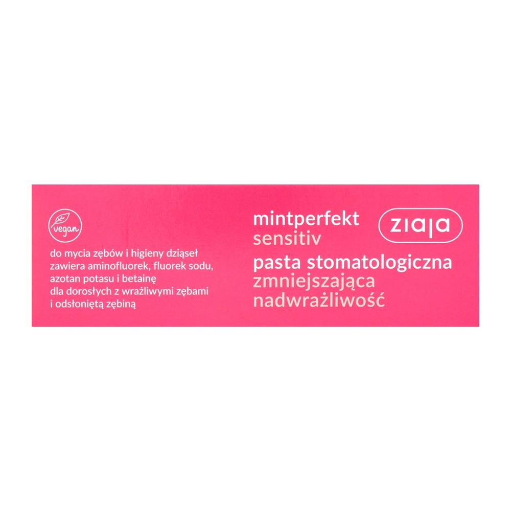 Ziaja LTD. Z.P.L. SP. Z 0.0. MINTPERFEKT SENSITIV pasta stomatologiczna zm