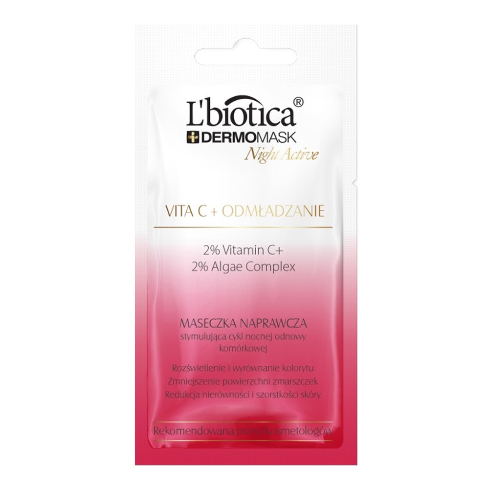 DERMOMASK LBIOTICA Night Active Maseczka Neuro-odmładzanie saszetka 12ml
