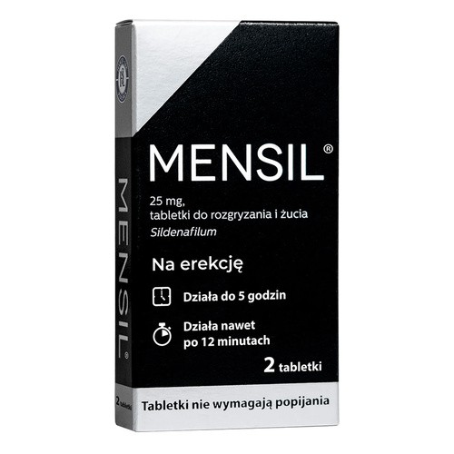 PRZEDSIĘBIORSTWO PRODUKCJI FARMACEUTYCZNEJ HASCO-L Mensil (Sildenafil 25mg) lek na impotencję 2 tabletki 3341671