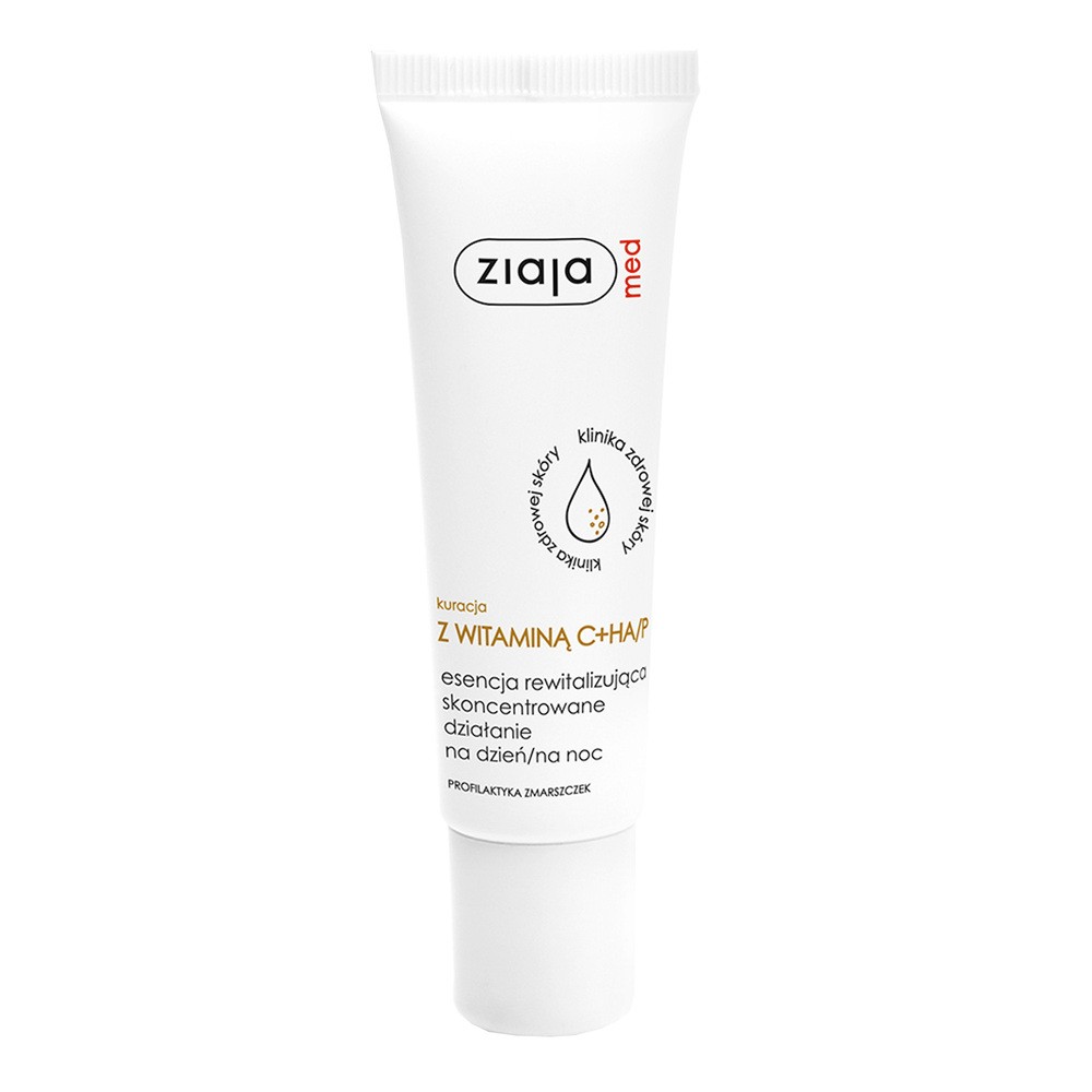 Ziaja MED Kuracja dermatologiczna z wit C + HA P Esencja rewitalizująca na dzi