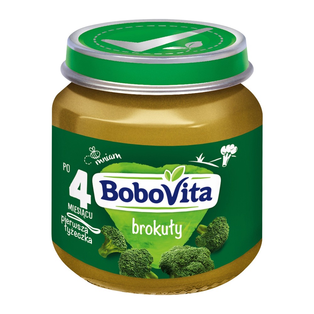 BOBOVITA Obiadek Pierwsza Łyżeczka - brokuły - bez soli, mleka, glutenu, barwników i konserwantów