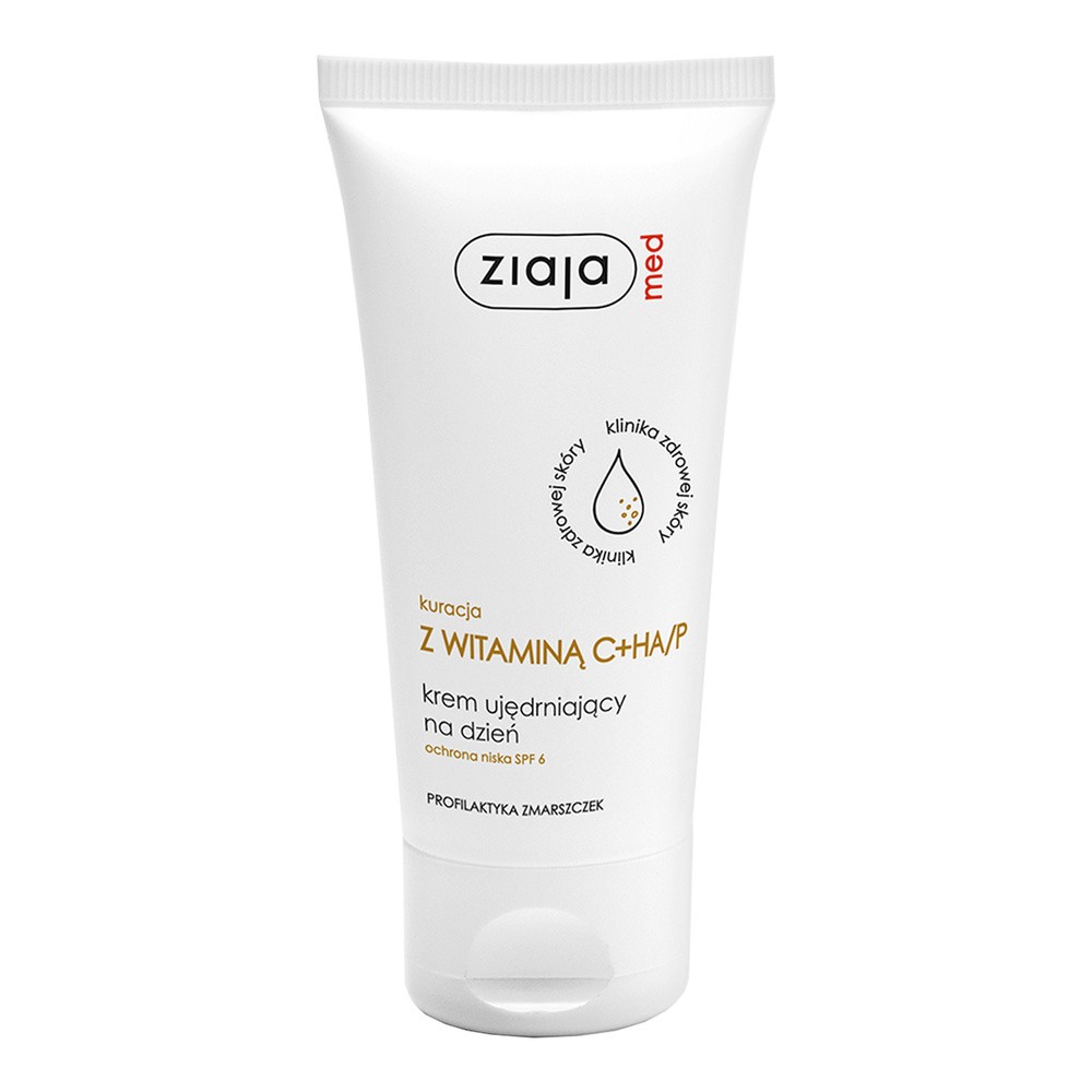 Ziaja Kuracja dermatologiczna z Wit. C + HA/P krem ujędrniający na dzień 50m