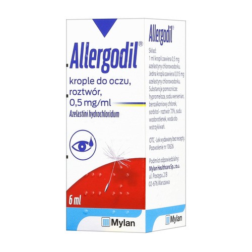 MEDA PHARMA GMBH & CO.KG Allergodil krop.dooczuroztwór 0,5mg/1ml NZ