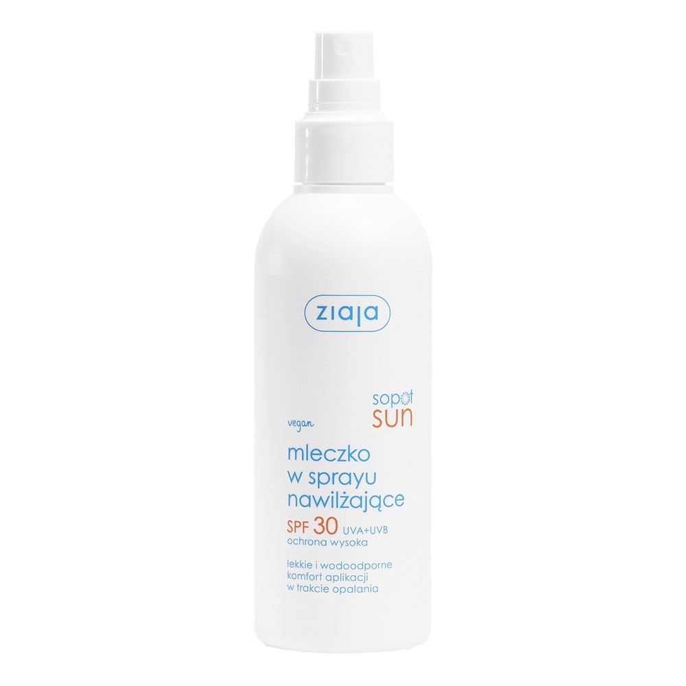 Ziaja Sopot Sun mleczko w sprayu nawilżające SPF30+ 170 ml