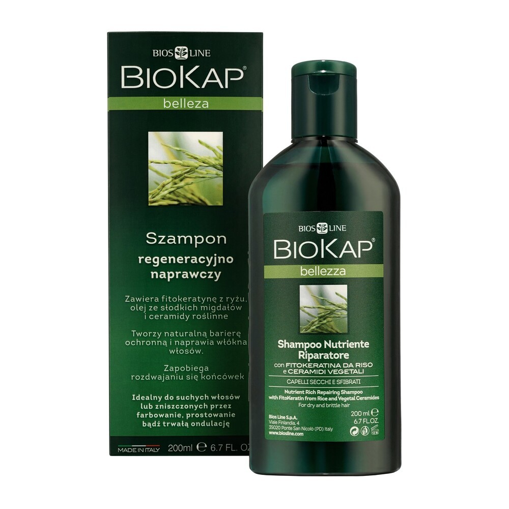 Biokap LAB PHARMA AGNIESZKA LEWANDOWSKA BELLEZZA szampon regenerująco naprawczy 200 ml 7069998