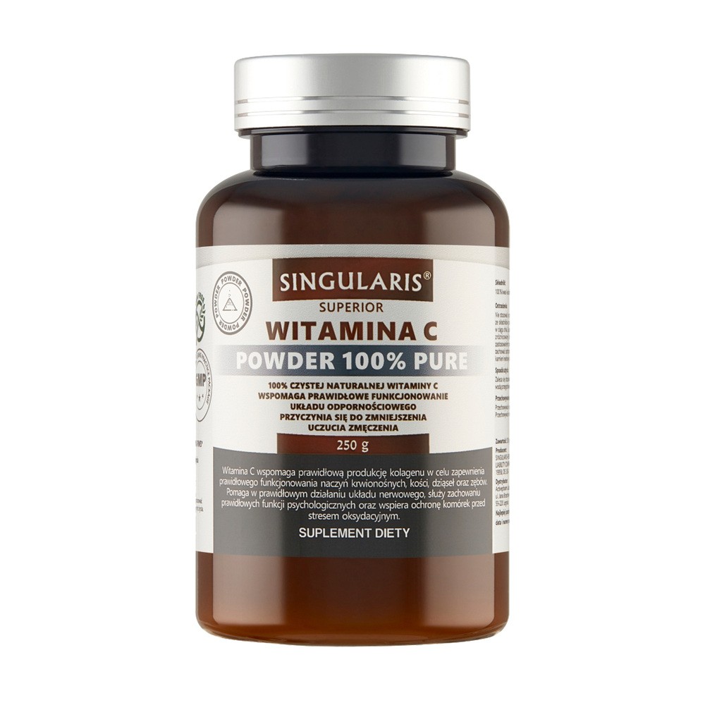 ACTIVEPHARM LABS SP. Z O.O. SP.K. Singularis Witamina C Powder 100% Pure - 100% czystej naturalnej witaminy C w proszku 250g 3280041