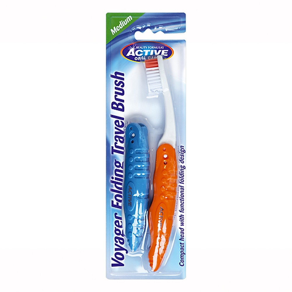 Beauty Formulas Active Oral Care Szczoteczka podróżna średnia 1 op.-2szt