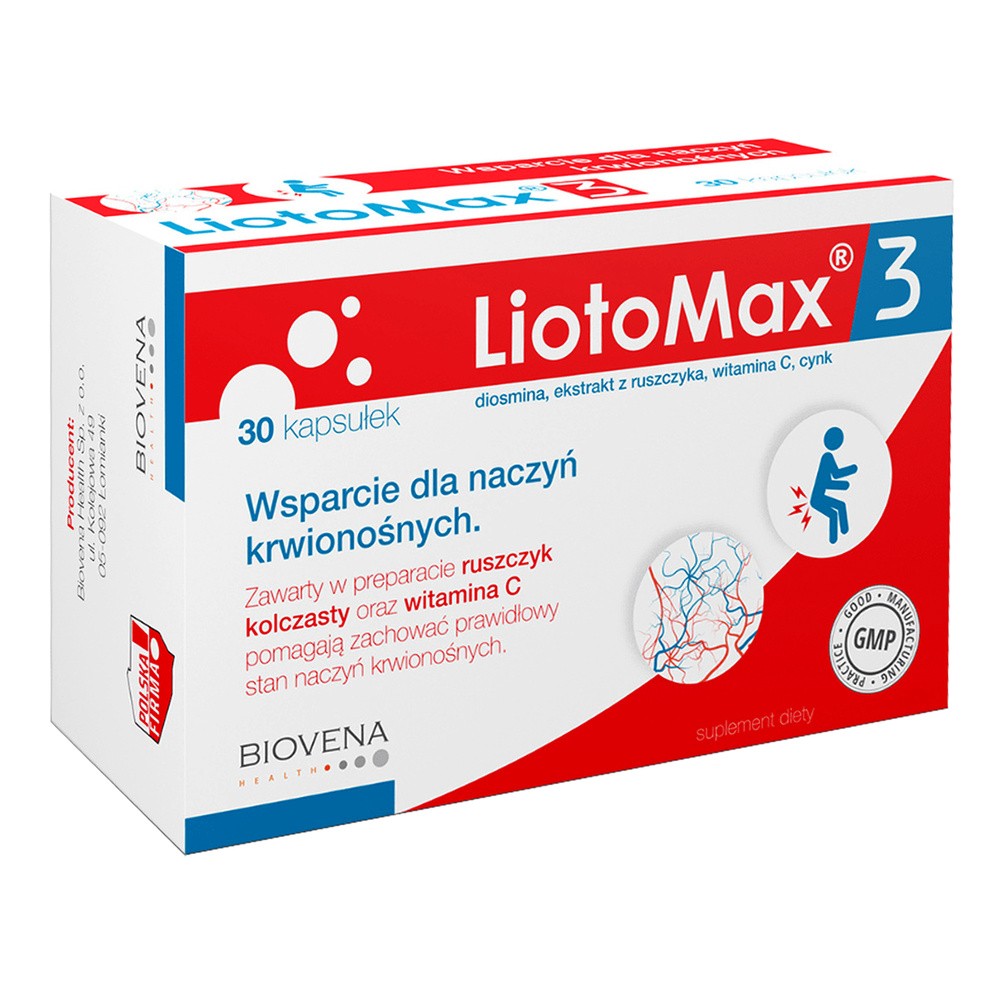 BIOVENA HEALTH SP. Z O.O. LiotoMax 3 30 kapsułek 3227061