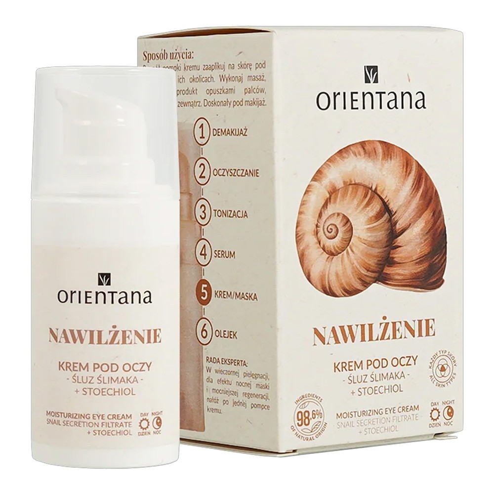 Orientana KREM ZE ŚLUZEM ŚLIMAKA POD OCZY 15ML