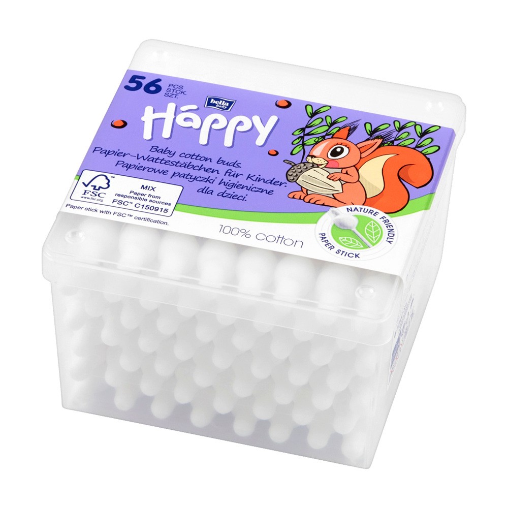 Bella PATYCZKI higieniczne BABY HAPPY 56szt