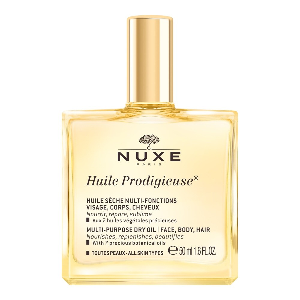 Nuxe Huile Prodigieuse multifunkcyjny suchy olejek do twarzy ciała i włosów With Precious Botanicals Oils Mineral Oil Free Silicone Free) 50 ml