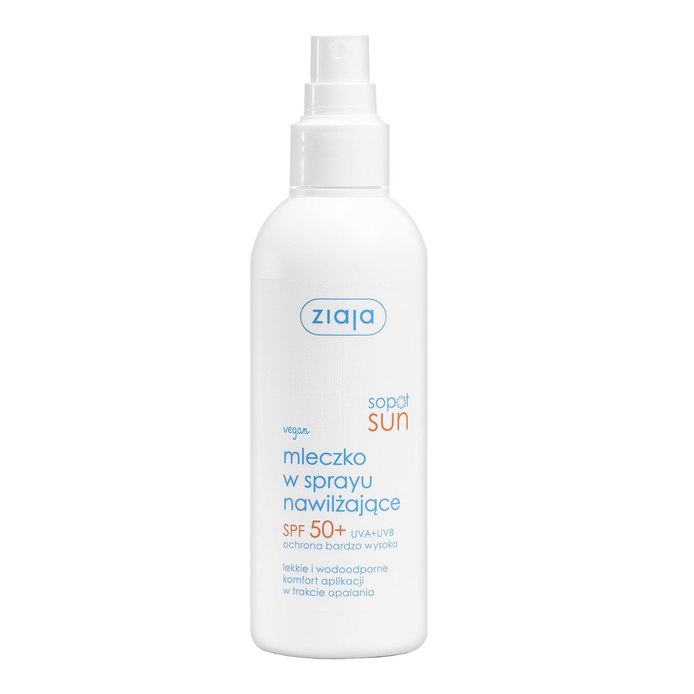 Ziaja Sopot Sun mleczko w sprayu nawilżające SPF50+ 170 ml