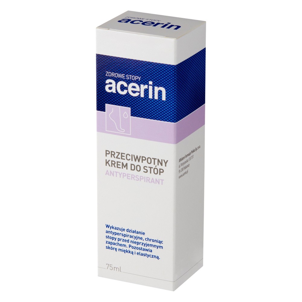 SCAN-ANIDA ACERIN-PERSPIRANT Krem do stóp przeciwpotny, 75 ml Wysyłka kurierem tylko 10,99 zł