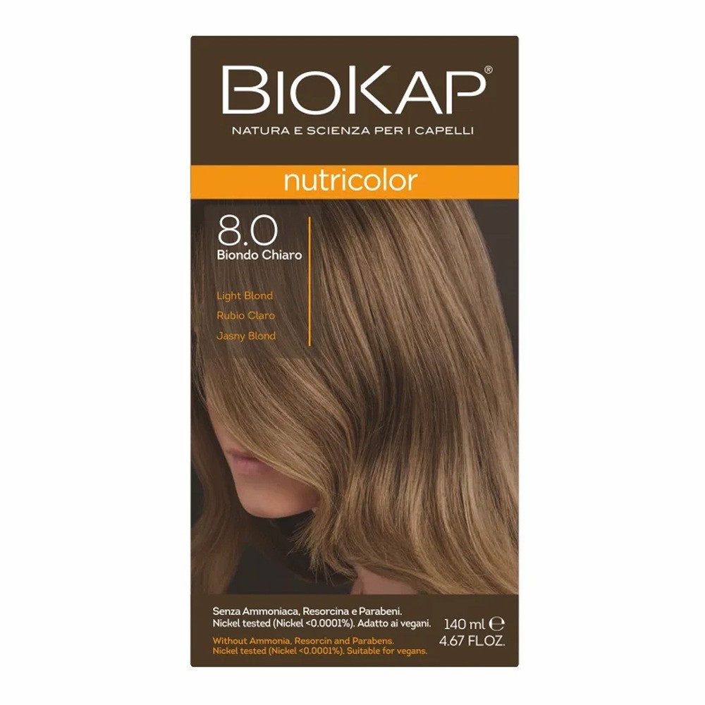 Biokap Nutricolor farba koloryzująca 8.0 jasny blond 140ml