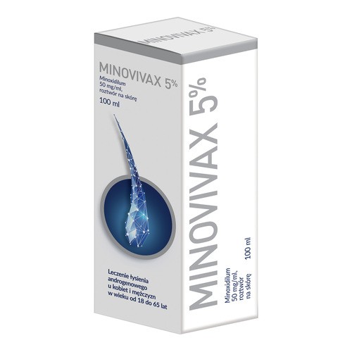 MINOVIVAX 5% roztwór na skórę - 1 butelka a 100 ml