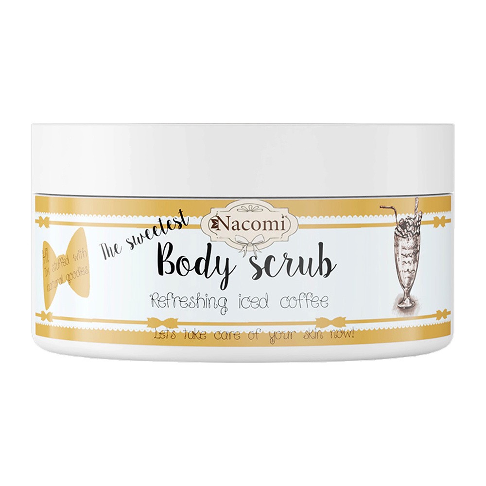 Nacomi Coffe & Macadamia Oil Natural Sugar Peeling Peeling Cukrowy Kawa Wyszczupla Działa antycellulitowo Do każdego typu skóry 100ml