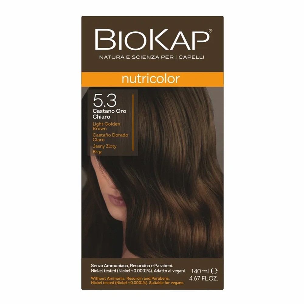 Biokap Nutricolor farba koloryzująca 5.3 jasny złoty brąz 140ml