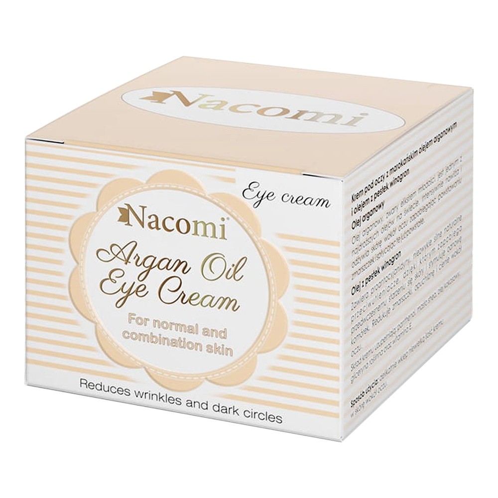 Nacomi Marokański Arganowy krem Pod Oczy z Olejem z Pestek Winogron 15ml