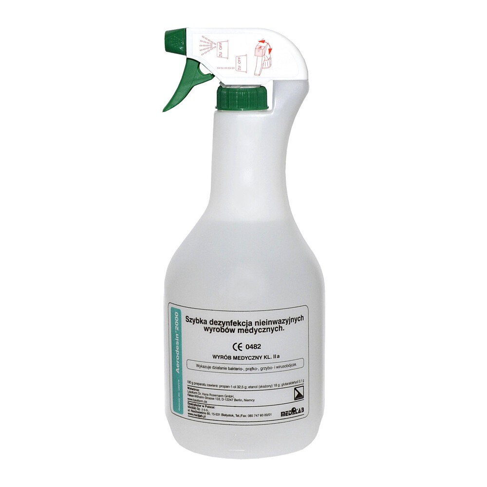 MEDILAB Lysoform Aerodesin 2000 płyn do szybkiej dezynfekcji pow. 1l atomizer